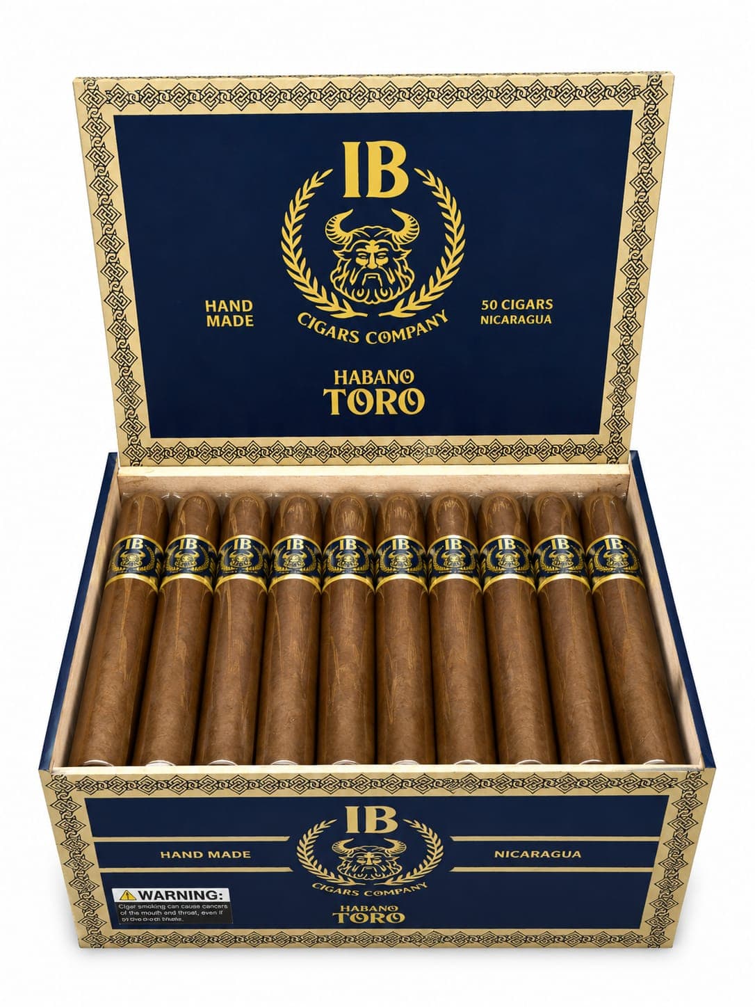 IB Cigars Habano Toro — open 50-count box